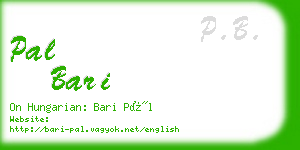 pal bari business card